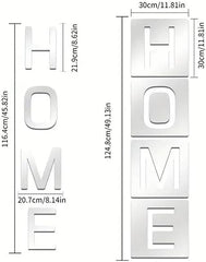 Acrylic Mirror Wall HOME Wall Art