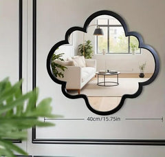 Cloud Shaped Acrylic Mirror Wall Art (16x16Inch)