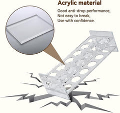 Acrylic Frame For Glass Serving Tray – 12-Hole Liquor Holder