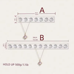 Wall Mounted Acrylic Necklace Holder