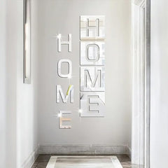 Acrylic Mirror Wall HOME Wall Art