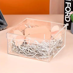 Clear Acrylic Square Gift Box (8x8x3 Inch)