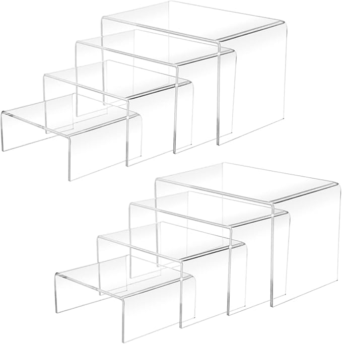 Acrylic Display Risers (6", 5", 4", 3")