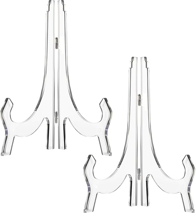 Clear Acrylic Easels – 9.8” (Pack of 2)