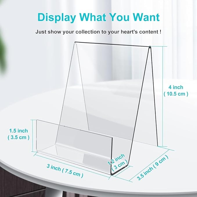 Acrylic Book Stand – 4 Inch (Set of 4)