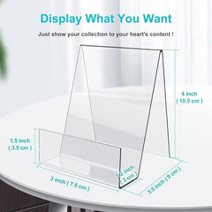 Acrylic Book Stand – 4 Inch (Set of 4)