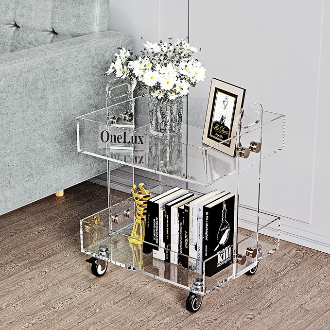 Acrylic Side Table (41×34×48Hcm)